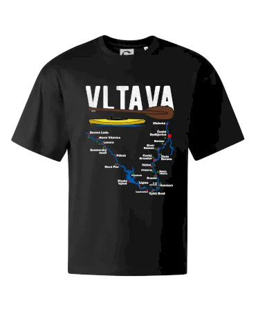 Mapa řeky Vltavy