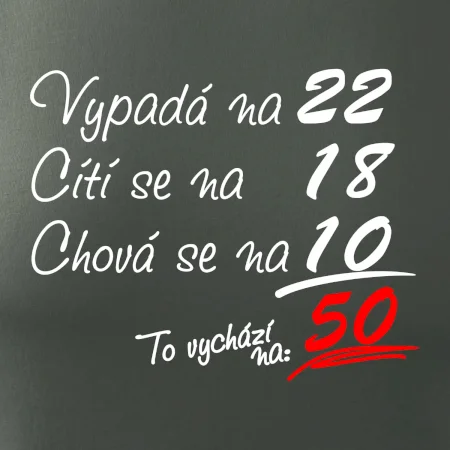 Vypadá, cítí se, chová se - 50 let