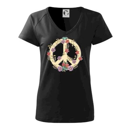 Peace symbol pískový