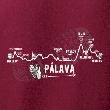 Profil kopců - Kolem Pálavy
