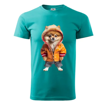 Pomeranian v bundě