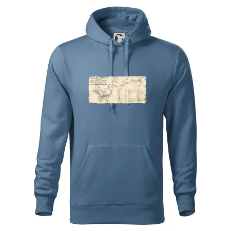 Mapa Báňské dráhy z Moravské Ostravy do Doubravy
