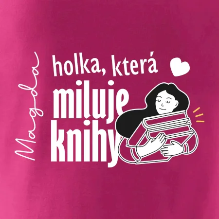 Černobílá holka, která miluje knihy - Vaše jméno
