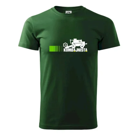 Kombajnista zelená a žlutá