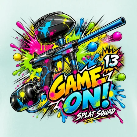 Barevná exploze game on paintball