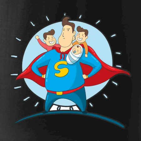 Táta superman - kluk, kluk a dítě