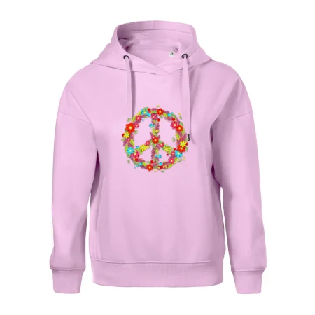 Peace symbol červené květiny