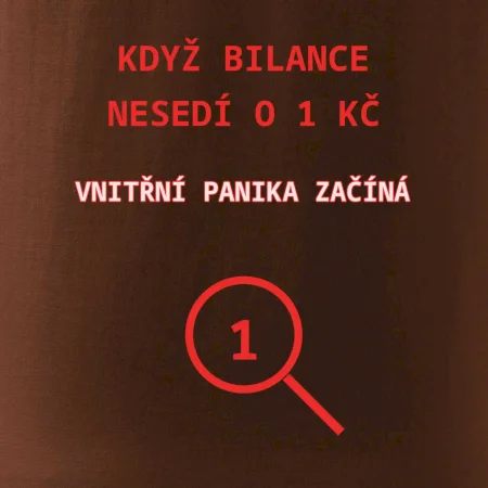 Bilance nesedí o 1 Kč