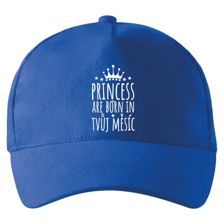 Princesses are born in (vlastní nápis měsíc narození)