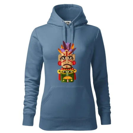 Mayové maska s peřím