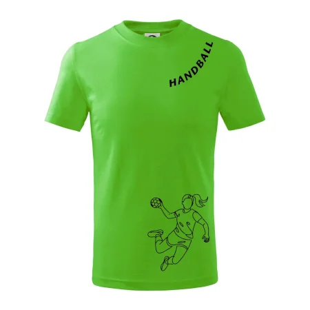 Handball nápis šikmo