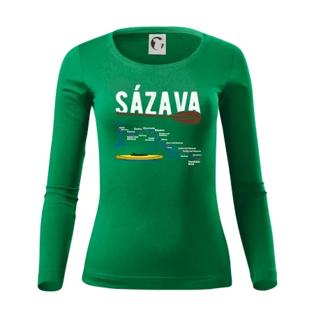 Mapa řeky Sázavy