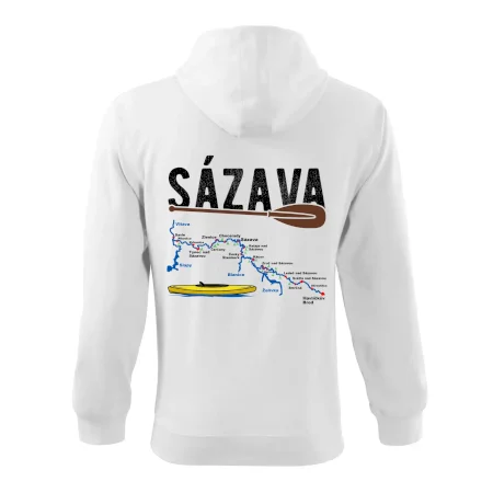 Mapa řeky Sázavy