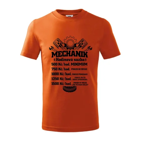 Mechanik - hodinová sazba