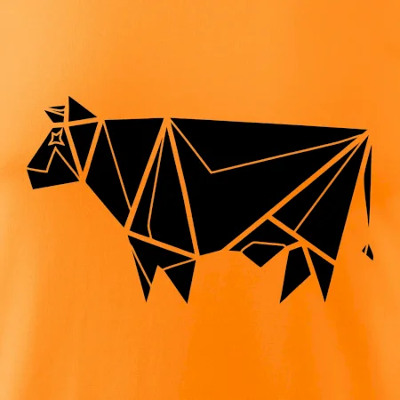 Origami kráva z boku