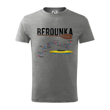 Mapa řeky Berounky