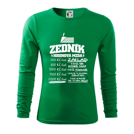 Hodinová mzda zedník