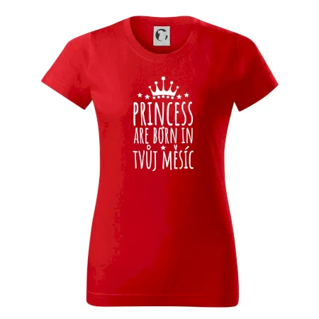 Princesses are born in (vlastní nápis měsíc narození)
