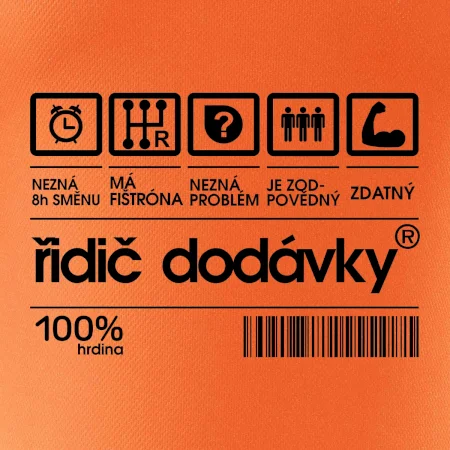 Čárový kód - řidič dodávky