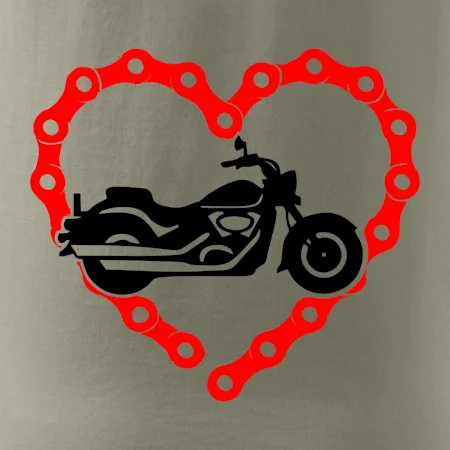 Moto srdce řetěz - chopper
