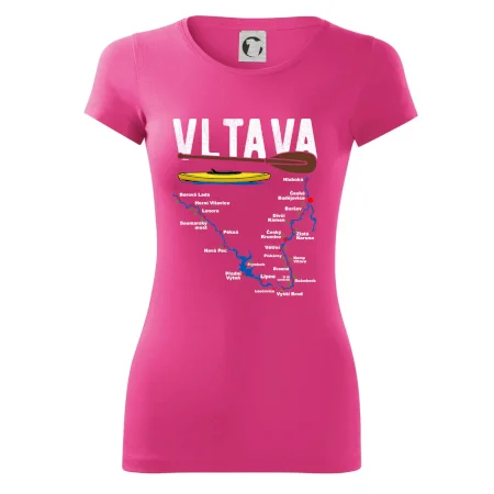 Mapa řeky Vltavy