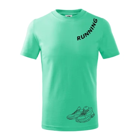 Running nápis šikmo