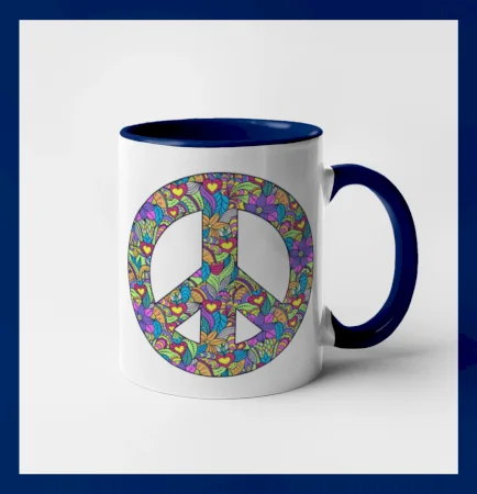 Peace symbol mandela