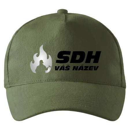 Kšiltovka SDH nápis, reflexní oheň