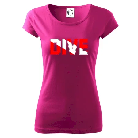 Dive nápis vlajka