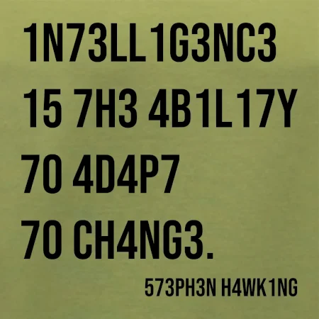 Test inteligence - Stephen Hawking