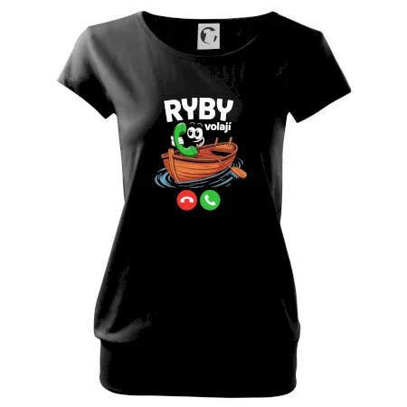 Karikatura ryby volají