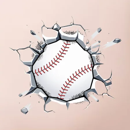 Baseball míč v triku