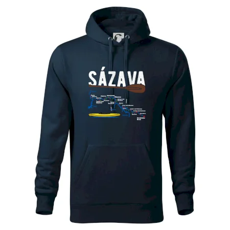 Mapa řeky Sázavy