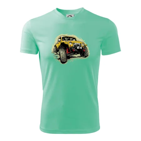 Žlutý offroad s navijákem