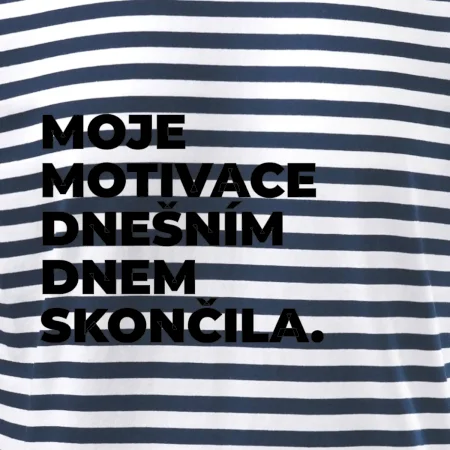 MOJE MOTIVACE DNEŠNÍM DNEM SKONČILA.