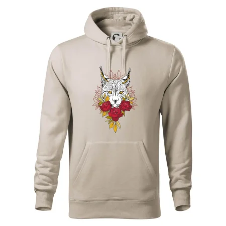Rys s červenými růžemi  (Pecka design)