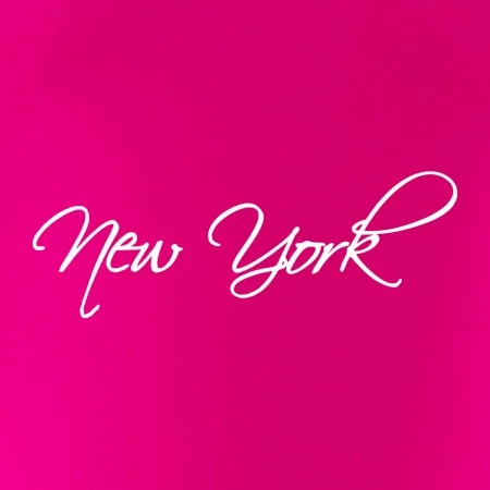 New York nápis psacím