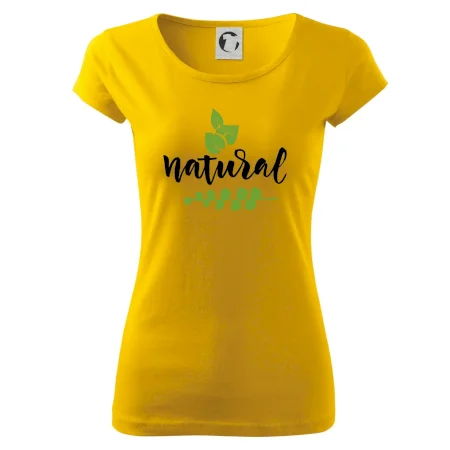 Natural - nápis v listech