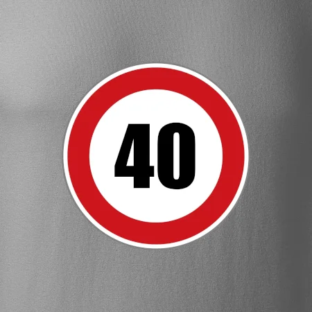 Dopravní značka - omezení rychlosti 40