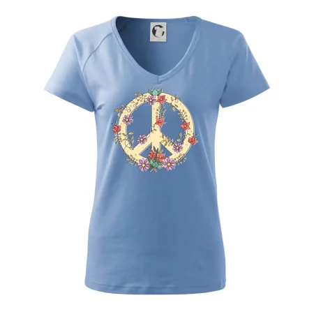 Peace symbol pískový