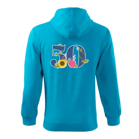 Květinové číslo kreslené - 50
