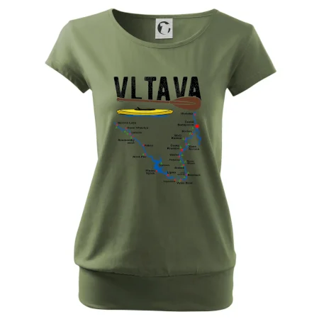 Mapa řeky Vltavy