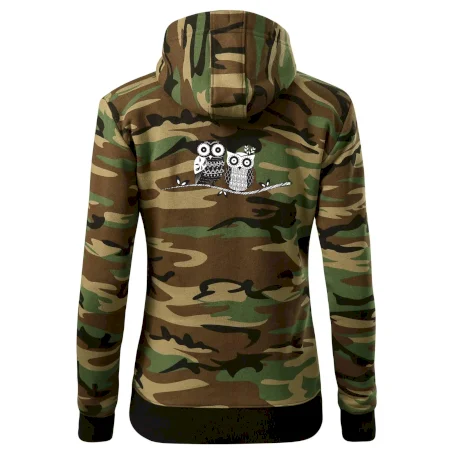 Dvě sovy abstraktní