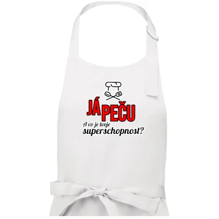 Já peču - tvoje superschopnost? rovný nápis