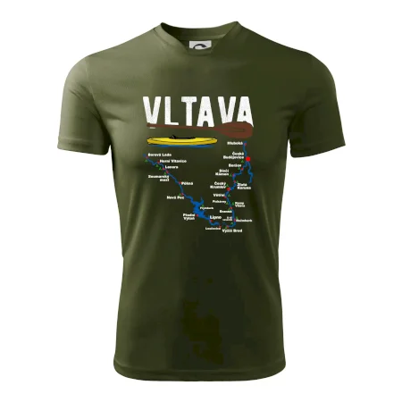 Mapa řeky Vltavy