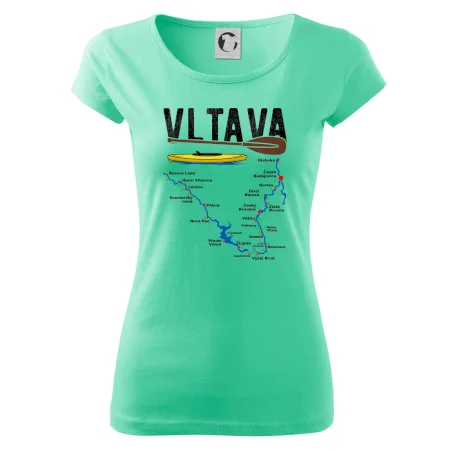 Mapa řeky Vltavy