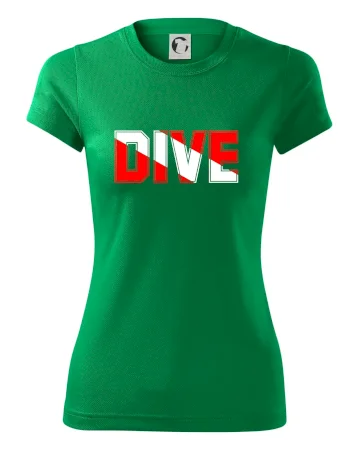 Dive nápis vlajka