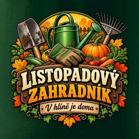 Listopadový zahradník v hlíně je doma