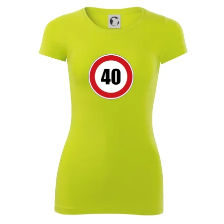 Dopravní značka - omezení rychlosti 40