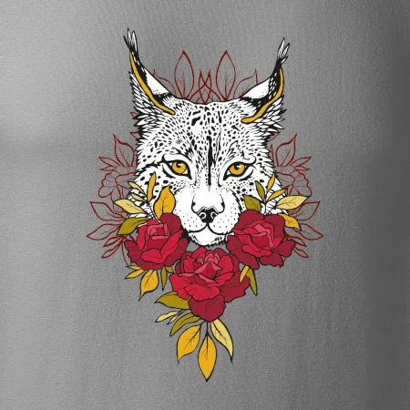 Rys s červenými růžemi  (Pecka design)